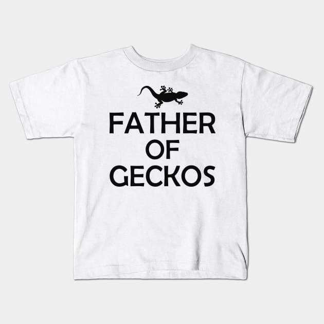 Gecko - Father of geckos Kids T-Shirt by KC Happy Shop